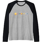 Funny Solar System - Astronauts Space Video Games Raglan Baseball Tee