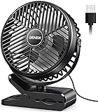 GEHEN Clip-On Fan with Sturdy Clamp, USB-Powered