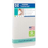 Sealy Baby Flex Cool 2 Stage Crib Mattress and Toddler Bed Mattress, Breathable Hybrid Coil Design, Waterproof Cotton Surface, GREENGUARD Gold Certified, Standard 52x28 Size