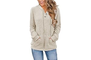 Famulily Long Sleeve Hoodies V Neck Pullover Tops Casual Sweatshirts Fall Outfits Tunic Winter Clothes with Pocket