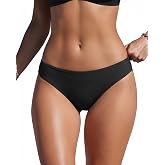 Zmart Women's Low Rise Full Coverage Bikini Bottoms | Fully Lining, Soft Stretch Fabric, Quick-Dry Comfort, Beach, Pool Parties &amp; Vacations