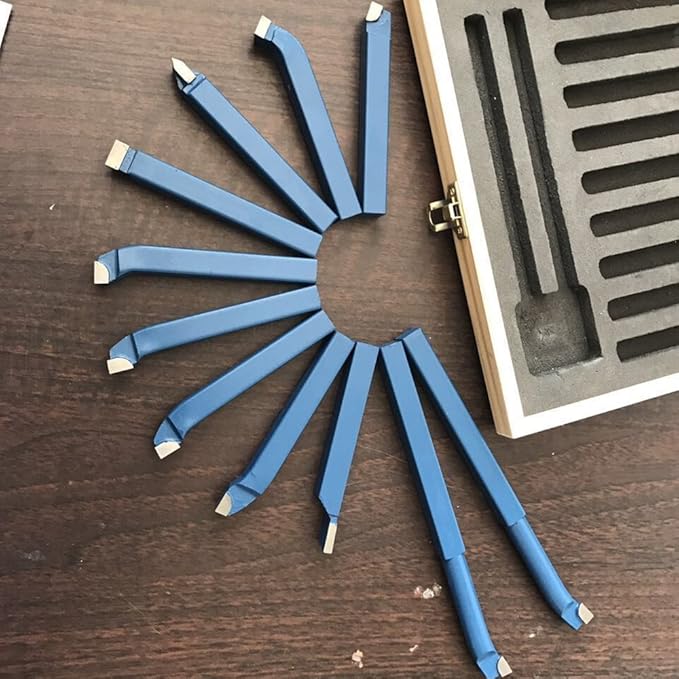 11pcs 10mm Metal Lathe tools /knife Set Bits for mini Lathe Cutting