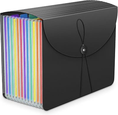 Fun storage Expandable A4 File Organiser with 13 Pockets Concertina