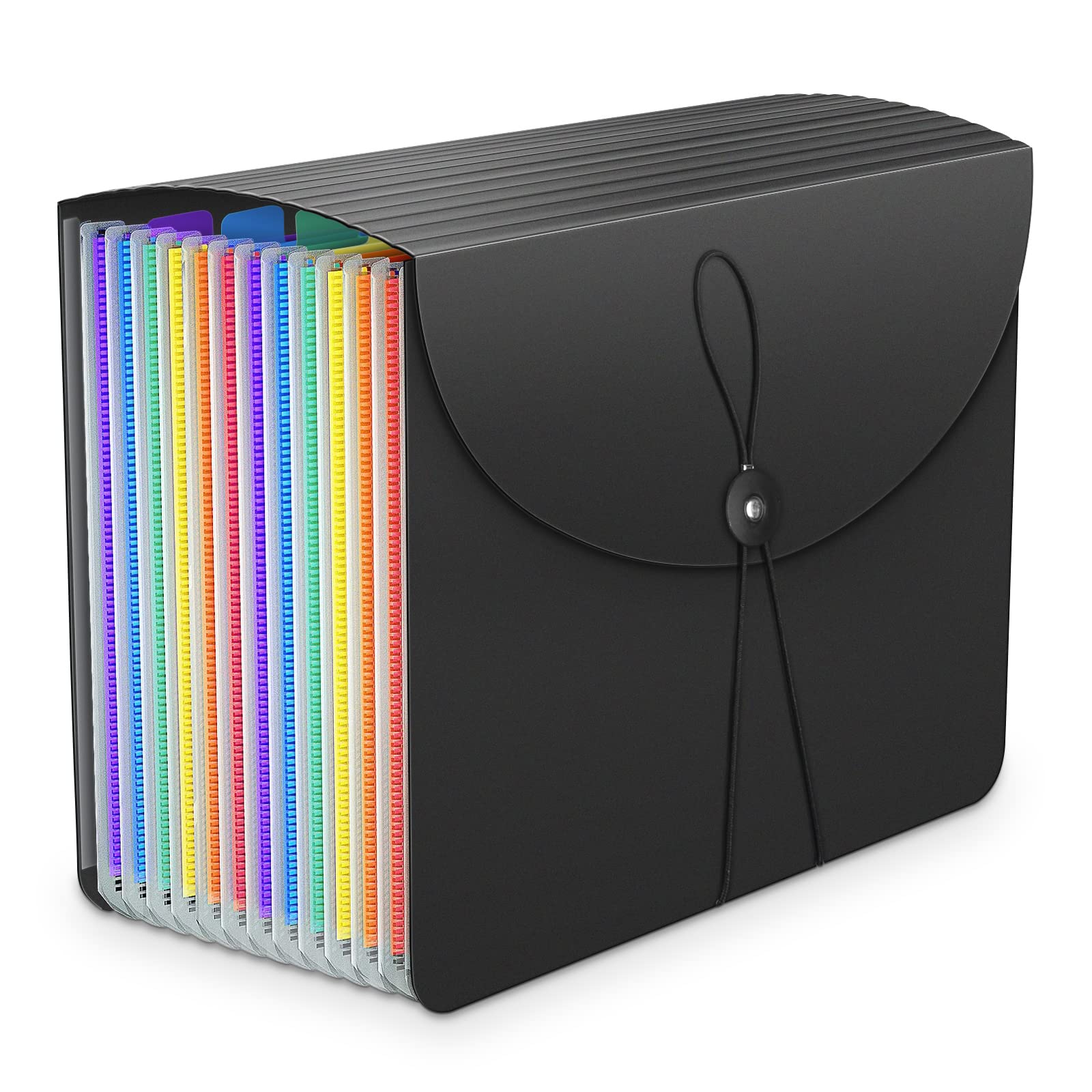 Expandable A4 File Organiser with 13 Pockets - Concertina Document Folder Box