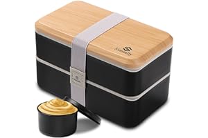Bento Box Adult Lunch Box,Lunch Box with Compartments(47oz),Stackable Adults Bento Lunch Box,Rectangle Lunchable Food Contain