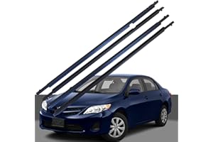 BOSTING Weatherstrip Window Seal for Toyota Corolla 2009-2012, Weatherproof Outside Trim Seal Belt, Pack of 4 Front Rear Left Driver & Right Passenger Side Window Moulding Weatherstrip Moulding Trim Seal Belt