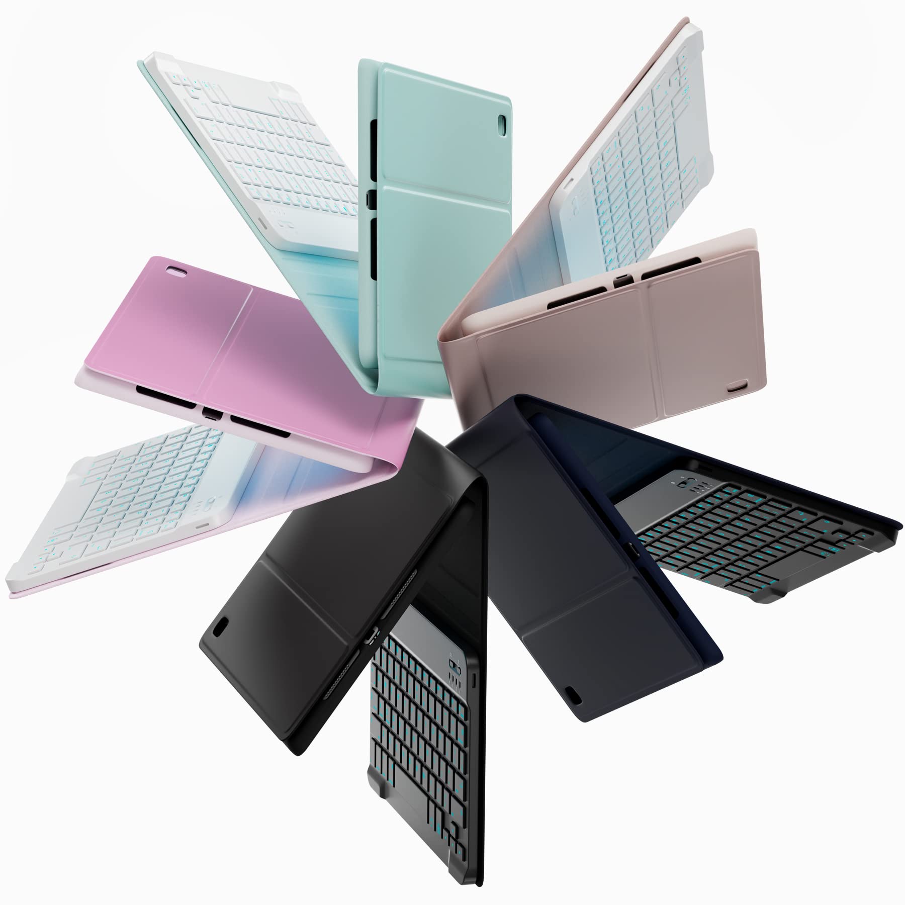 EVEO IPad Case With Keyboard 10.2'' IPad 9th Generation Case With