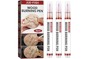 HOT6SL Wood Burning Pen, 3PC Scorch Pen Scorch Markers for Wood, Wood Burning Kit Scortch Pen for Artists and Beginners in DIY Wood Projects - Easy Use & Holiday Decoration #