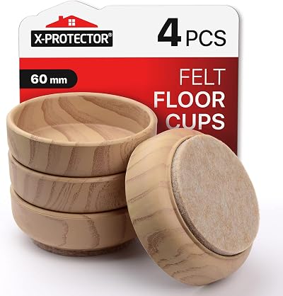 X-Protector Felt Floor Cups Ø60mm 4 pcs Furniture Protectors