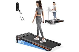 YOSUDA Walking Pad Treadmills with Auto Incline, 9% Incline Tredamills Under Desk with 300LBS Weight Capacity & 3 Adjustable Slopes
