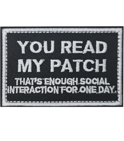 Patch Brodé « If You Can Read This You Are Too Damn Close » – 8,9 X 3,8 Cm – Crochet Et Boucle – Pour Sac, Veste, Casque