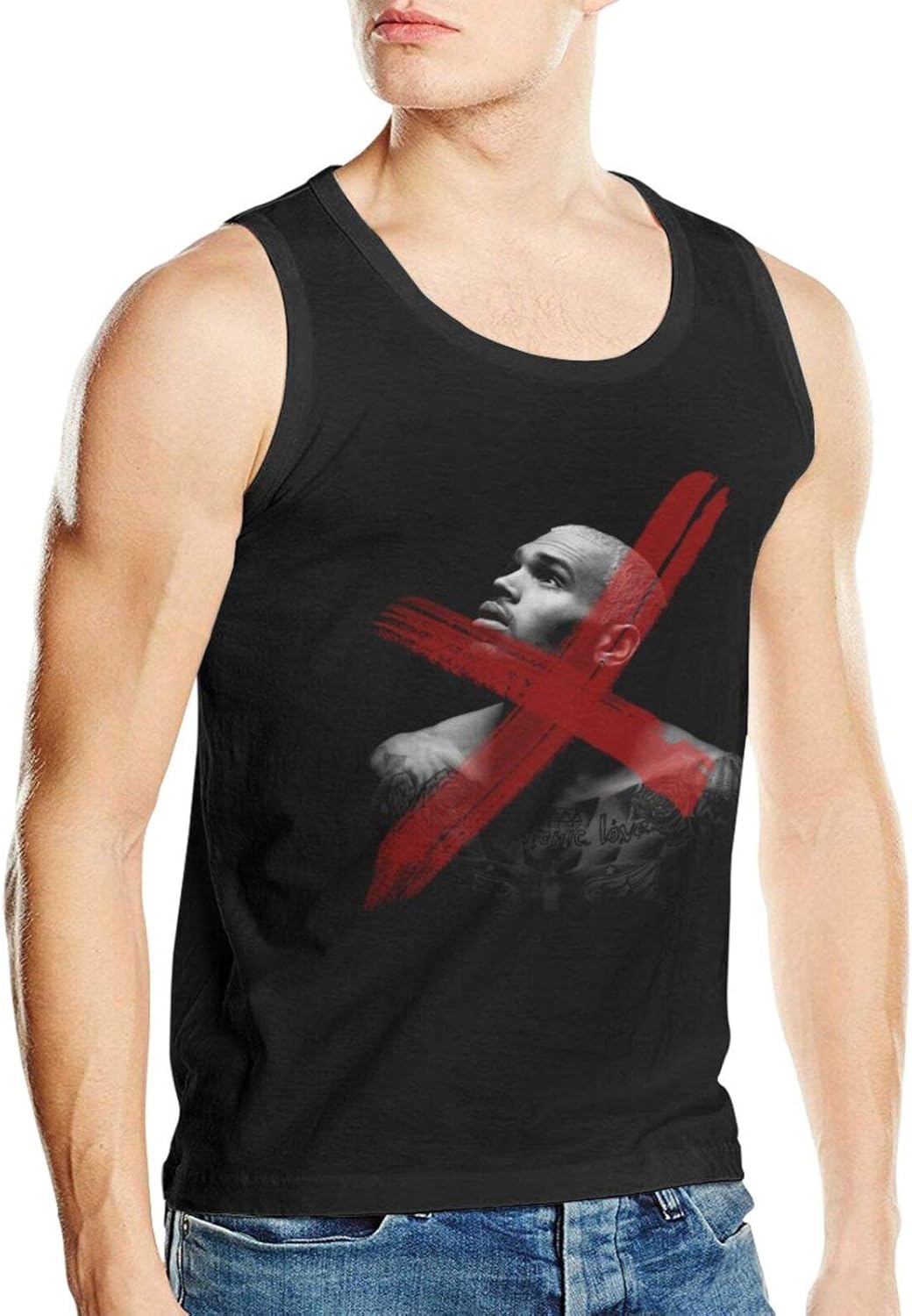 Chris Brown X Men�s Tank Top Shirt Stylish Sleeveless