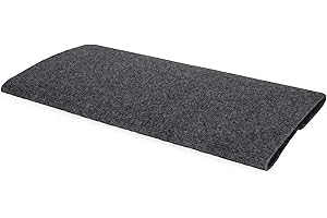 Camco 42925 RV Wrap Around Step Rug, Grey