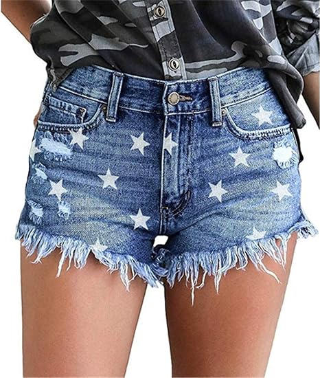 womens denim hot pants