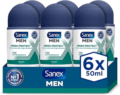 Men Fresh Protect, Desodorante Antitransp. Roll-On Hombre, 6x50ml