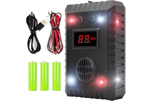 BUGBANE Rodent Repellent for Car Engines Ultrasonic, Indoor and Outdoor. Power by Car Battery or Wirelessly. Rat Squirrel Mouse Deterrent Mice Repellent for Cars RV. Rodent Repeller to Keep Rodents Out of Car