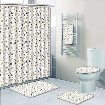 Shower Curtains Home Garden Universe Of Stars Bathroom Decor Waterproof Fabric Shower Curtain Bath Mat Set Adrp Fournitures Fr