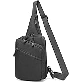WCALULEG Sling Bag for Men, Crossbody Bag Shoulder Bag for Men Gun Bags for Handguns Sling Backpack EDC Bag Updated