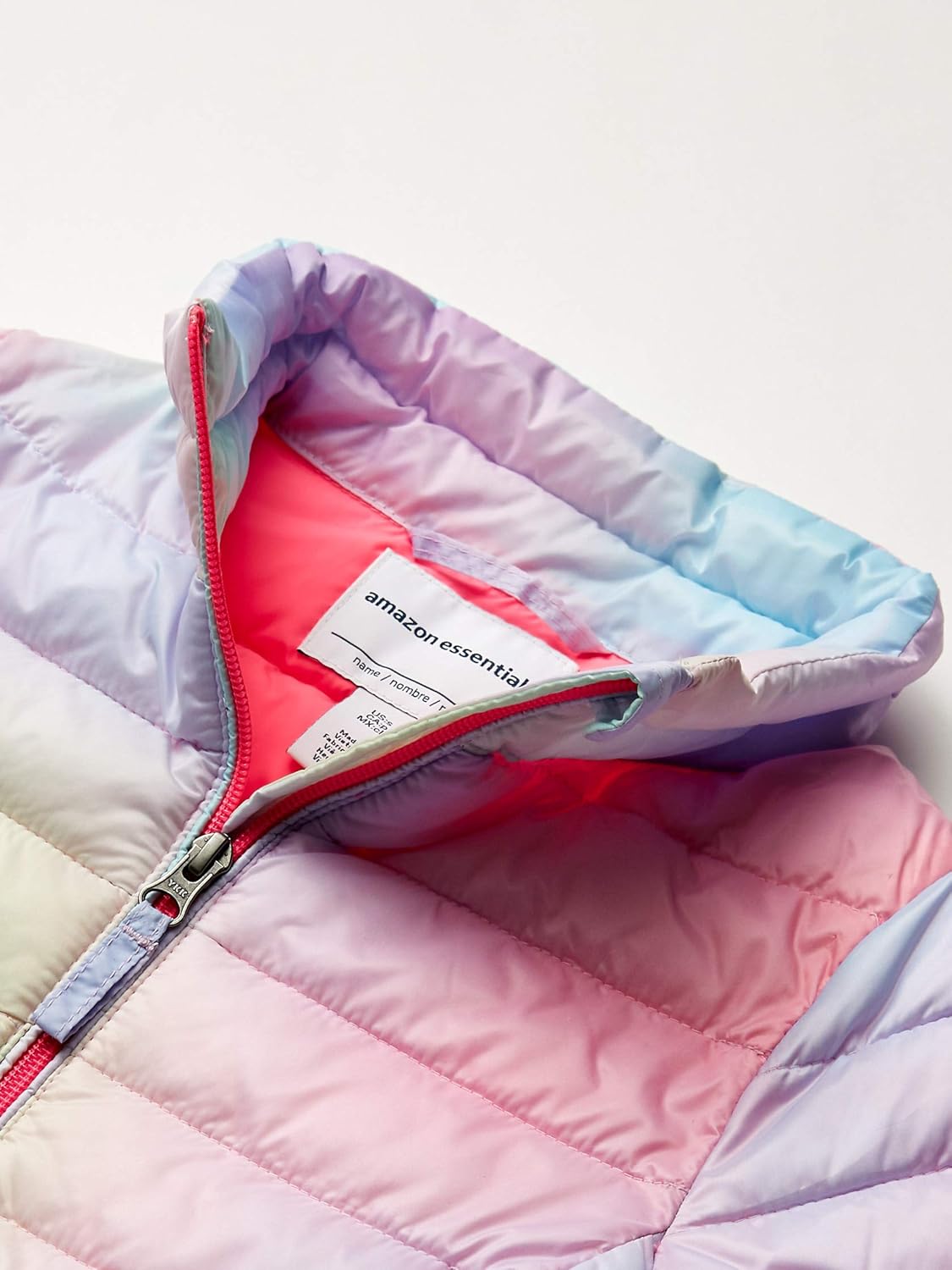  Essentials Girl's Lightweight Water-Resistant Packable Puffer Jacket: Clothing