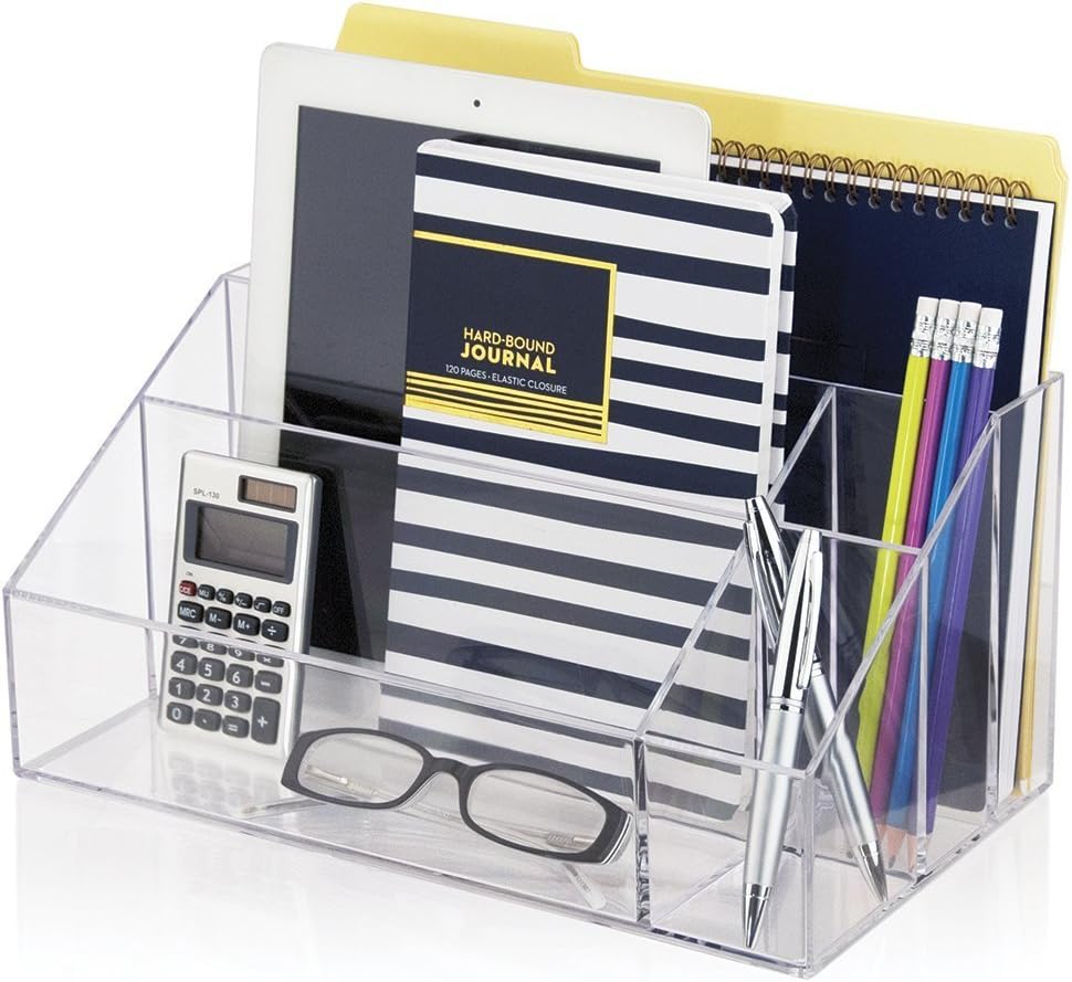 Best clear plastic tiered desk organizer