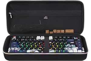 Aproca Case Compatible with XVX Womier S-K80 75% Keyboard/ARZOPA 75% Mechanical Gaming Keyboard, Portable Storage Bag for Accessories -Black (Case Only)