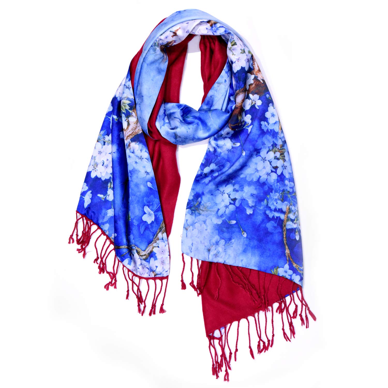 Women's Winter Scarf Tassel Poppies Scarfs Warm Cozy Shawl Scarves for Remembrance Xmas Veterans Day Gift Women's Winter Scarf Tassel Poppies Scarfs Warm Cozy Shawl Scarves for Remembrance Xmas Veterans Day Gift