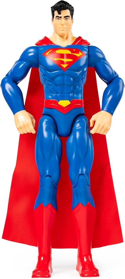 DC Comics 12-Inch Superman Action Figure with Cloth Cape 11 Points of