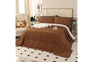 SOULOOOE 128x120 Oversized King Plus Comforter, Extra Large King Size Quilts 3 Pieces Lightweight Reversible Down Alternative Comforter for All Season with 8 Corner Tabs