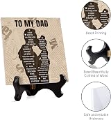 Vetbuosa Gifts For Dad Engraved Plaque with Stand 14x15 cm Father's Day Gift view 5