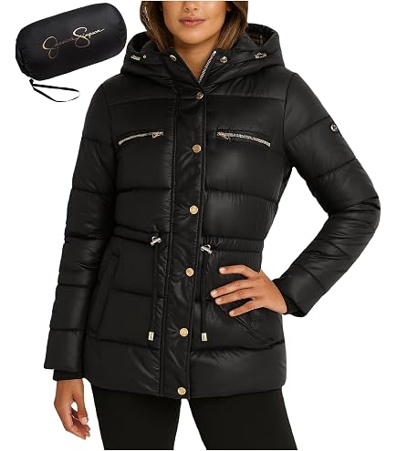 Amazon.com: Jessica Simpson Womens Reversible Long Puffer Coat 