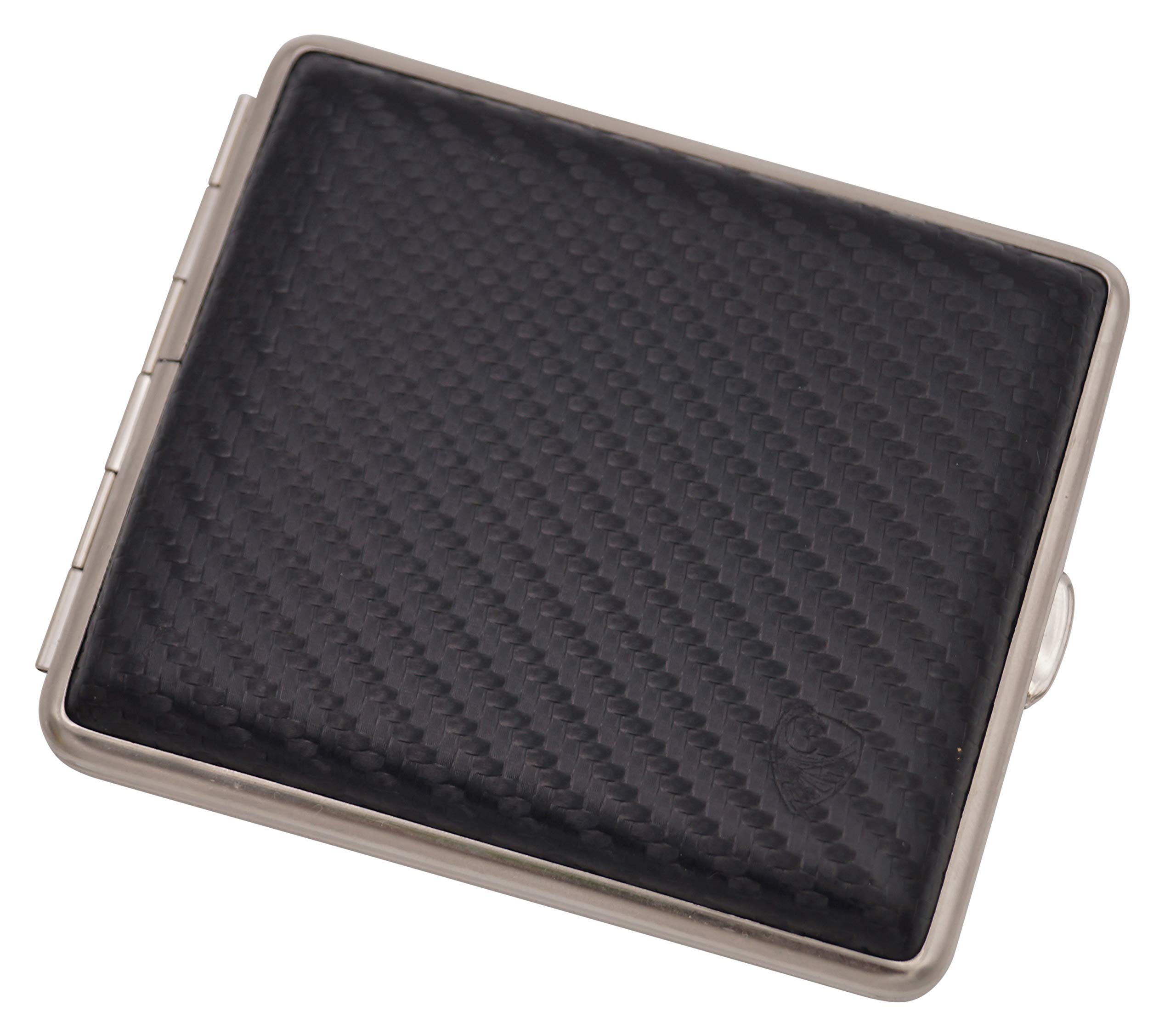 GERMANUS Cigarette Case, Made in Germany, Carbon Look, Black, 85 mm
