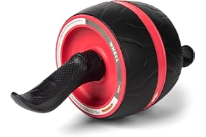 JHYSHAN Ab Roller Wheel with Knee Pad Mat,Automatic Rebound Abdominal Wheel Abs Workout Equipment,Home Gym Equipment,No Noise Ab Wheel for Men&Women Abdominal