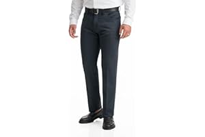 Bertini Mens Drees Pant 5 Pocket Jean Style Expandable Waist Stretch Dolby Knit Slim Fit