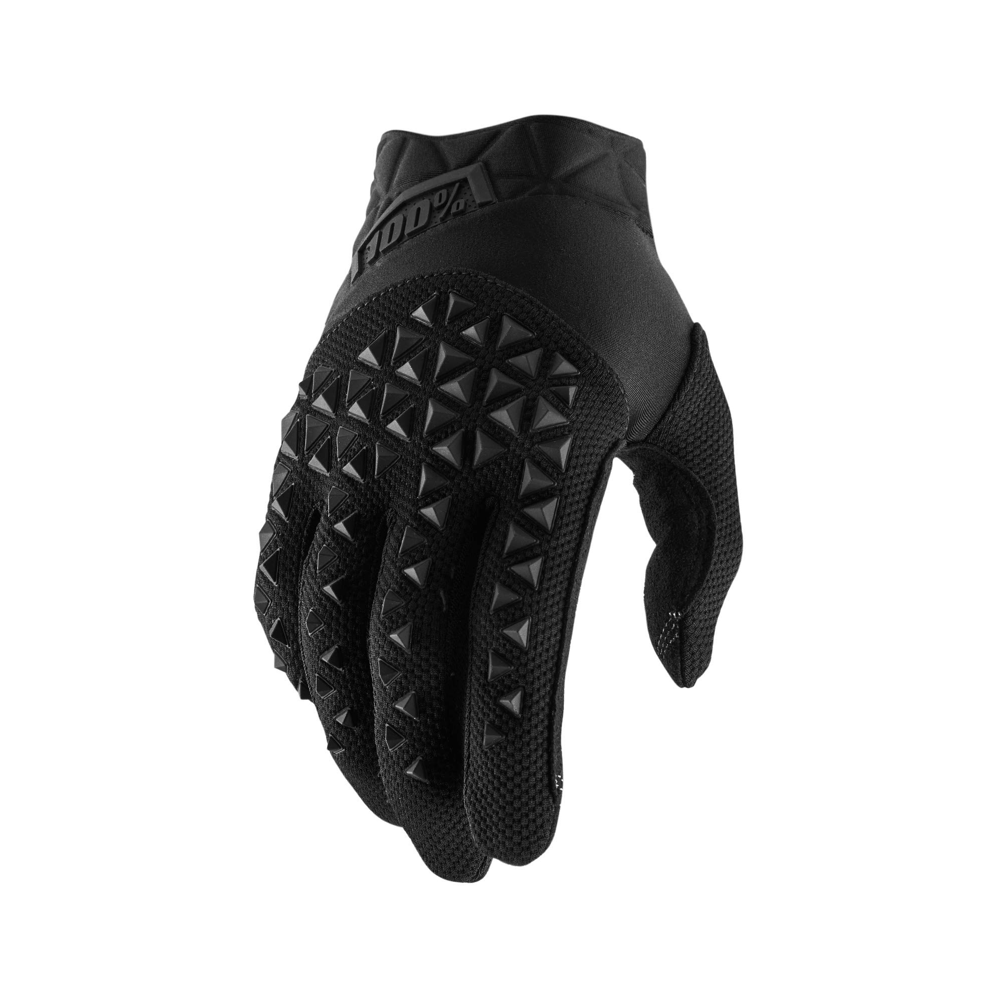100 Percent Men's Airmatic 100% Glove Black/charcoal Sm Special Occasion Glove Not Applicable, Negro, Mediano