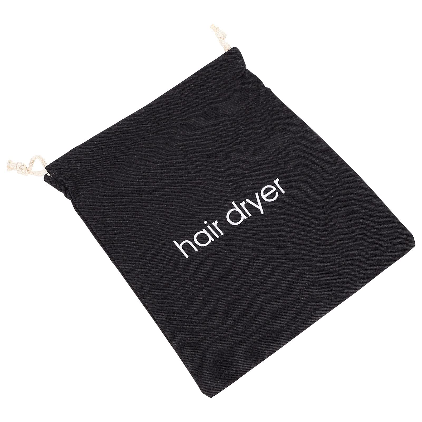Uonlytech Travel Toiletry Bag 2pcs Hair Dryer Bags Drawstring Fabric Hairdryer Bag Portable Travel Storage Bag for Travel Gym Hotel Home Hair Dryer Container Black Hair Styling Tools