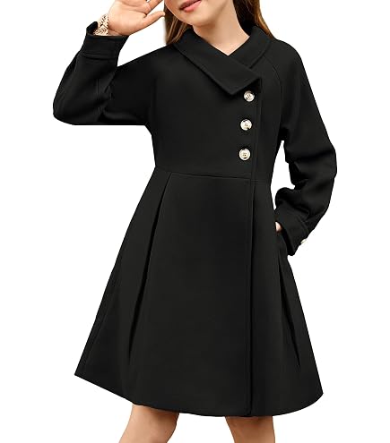 Amazon.com: Toddler Girls Trench Coat Long Winter Jacket Kids