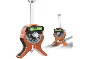 Nuvium Upgraded Pipe Center Finder, Y-Shape Base with Fully Embedded Magnets, Dial Bubble Protractor – No Tools,Pipe Marking Tool for 0.4" and Above, Pipefitter Tool for Accurate Center Marking