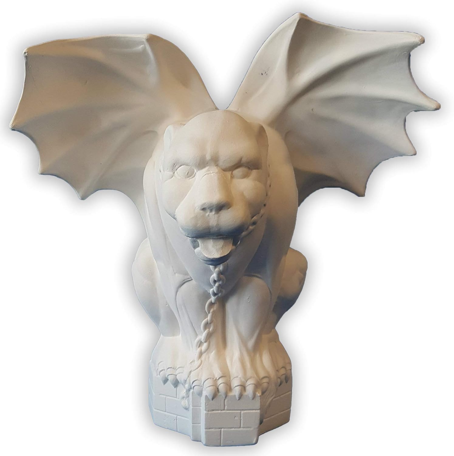 Gargoyle unpainted ceramic bisque ready to be painted Handmade