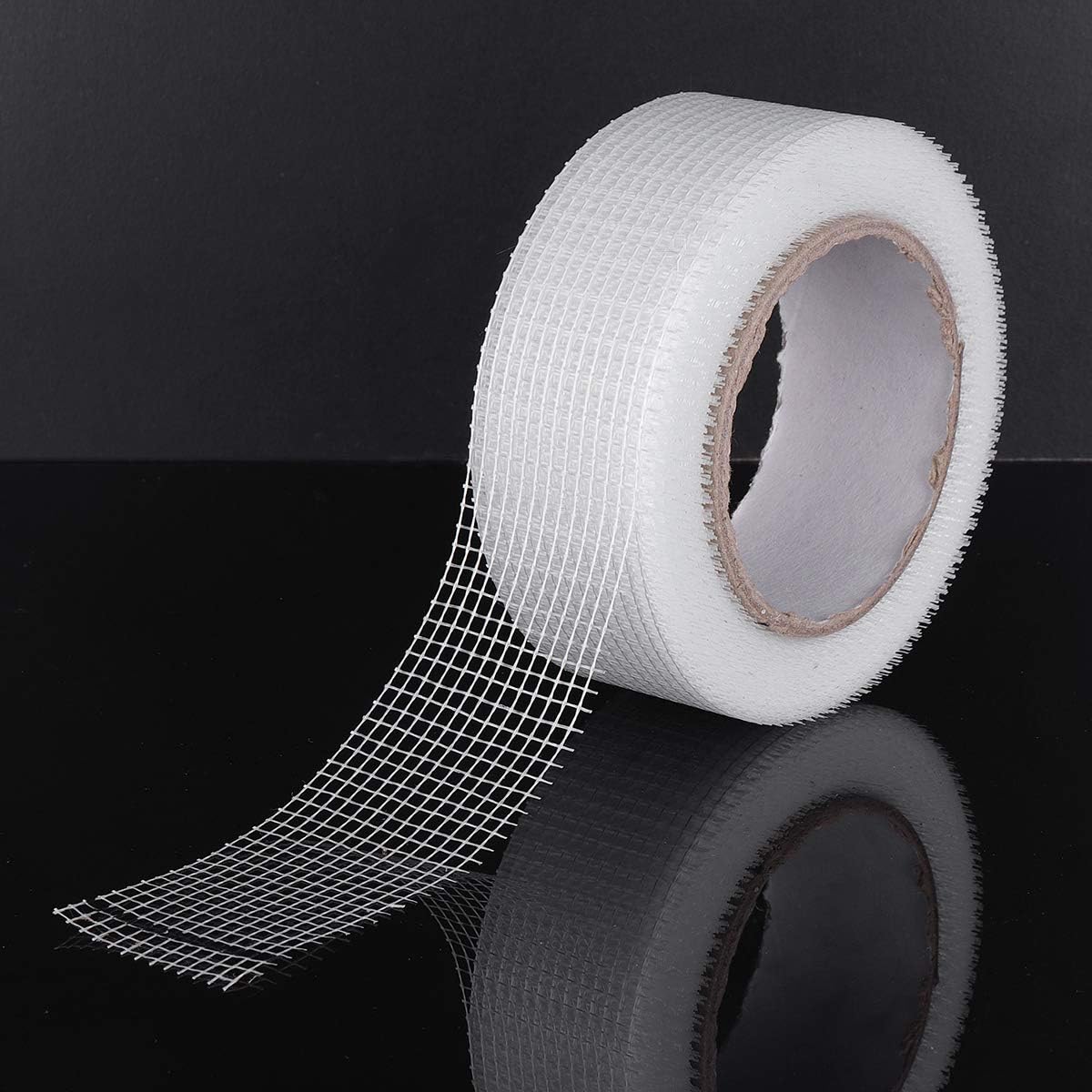 CocinaCo 30mX50mm Alkali & Corrosion Resistant Fiberglass Cloth Tape Mesh Joint Plain Weave