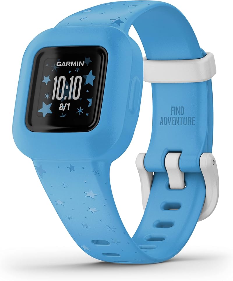 Garmin vivofit Jr. 3 Kids Fitness Tracker Blue Stars Interactive App