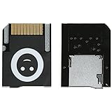 XBERSTAR New Version Push to Eject SD2VITA PSVSD Micro SD Adapter for PS Vita Henkaku 3.60 (Black)