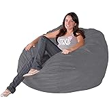 Cozy Sack 3-Feet Bean Bag Chair, Medium, Grey