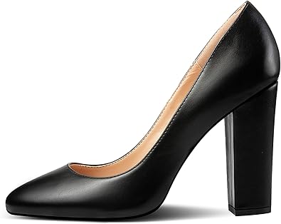 high block heel pumps