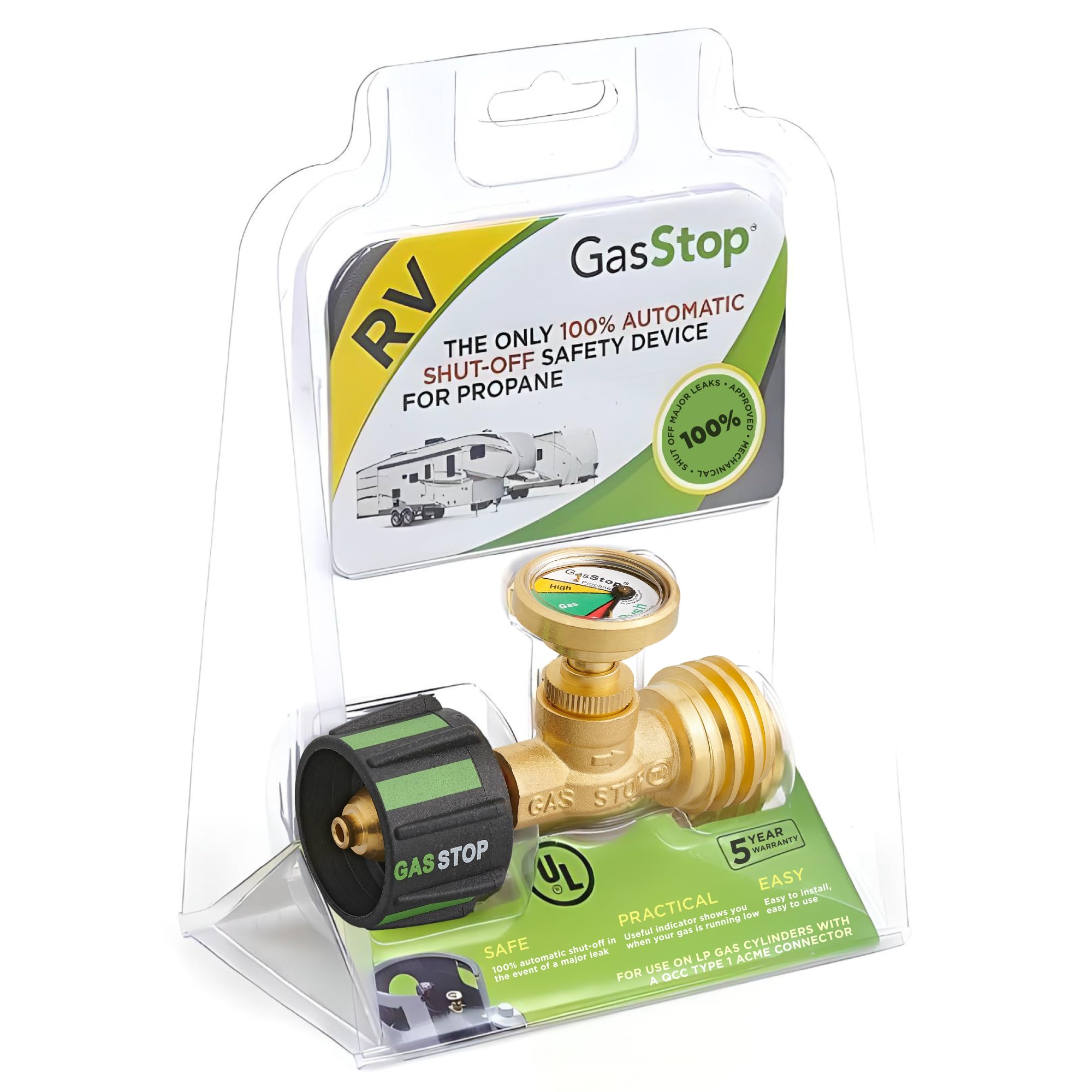 GasStop - Propane Tank Gauge with Leak Detector