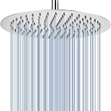 Voolan 12 Inch Rain Shower Head 304 Stainless Steel Chrome High Pressure