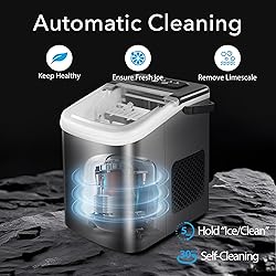MAXEVE Ice Maker Countertop, 34LBs/24H Ice