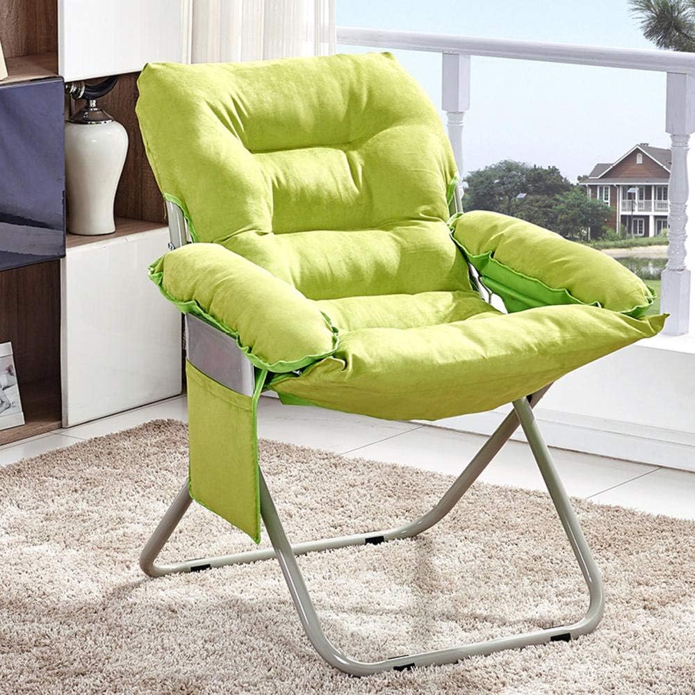 Mzl Sofá Perezoso Plegable Silla Individual para Computadora Reclinable