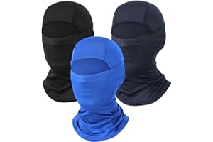 AILONSHAWN 3 Pack Ski Mask for Men Women Balaclava Face Mask Summer Shiesty Mask Full Head Mask for Motorcycle Helmet Sun UV Protection