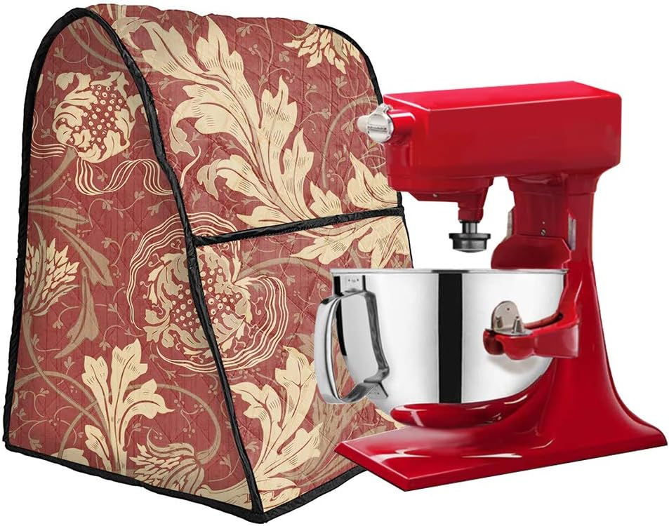 Kitchen Aid Mixer Cover, Large Mixer Dustproof Cover, Thicken Mixer Protector Compatible With All 4.5-6 Quart Kitchen Aid, Cloth Cover With Pockets For Extra Accessories (Multi Color 3#)