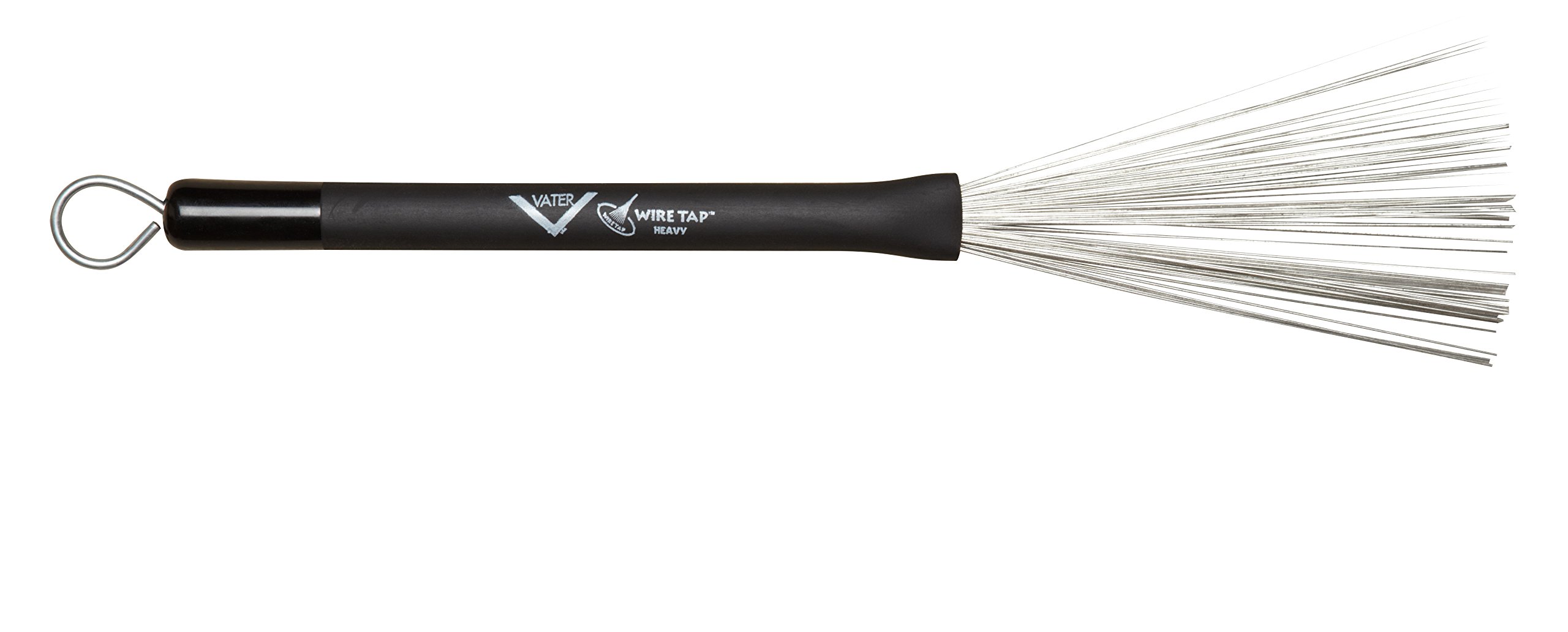 Vater Drumsticks VWTHW - Wire Tap Brushes - Heavy Wire Brush - Retractable - Rubber Handle